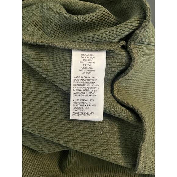 The Drop Women's Green Padded Shoulder Crop Top by @lucywhims Casual XXL Pull On - Picture 7 of 8